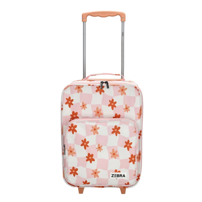 Zebra Avonturier Kinder Koffer Flower Old Pink