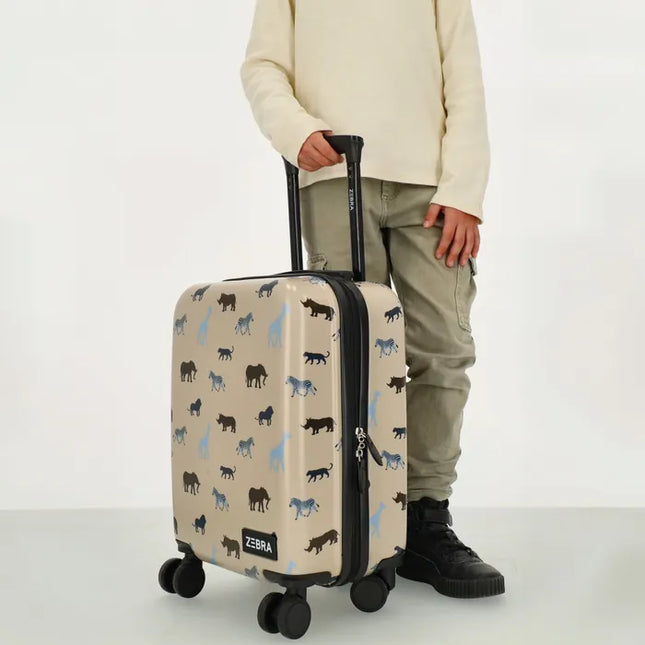 Zebra Avonturier Kinder Koffer Safari Camel