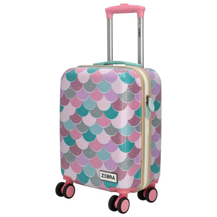 Zebra Avonturier Kinder Koffer Hardcase Zeemeermin Mint